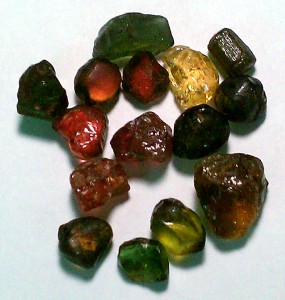 faceting rough tourmaline