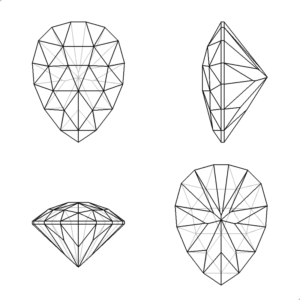 Alien pear faceting diagram