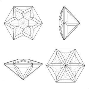 snowflake faceting design